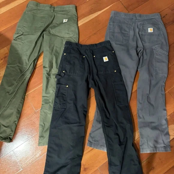 Carhartt Men's Cargo Pants - Black, Gray, and Green - Picture 2 of 6